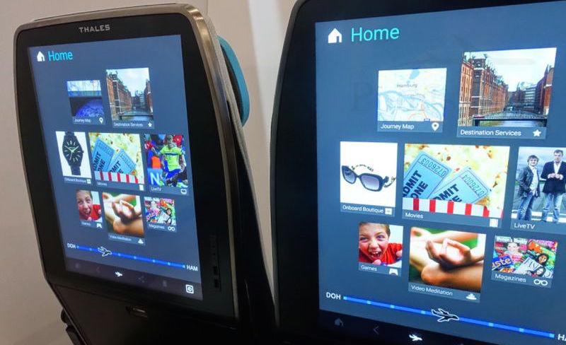 Imagine flying with 21-inch touchscreen seatback displays