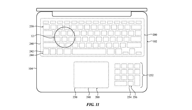 Apple patent reveals MacBook with touchpad keyboard