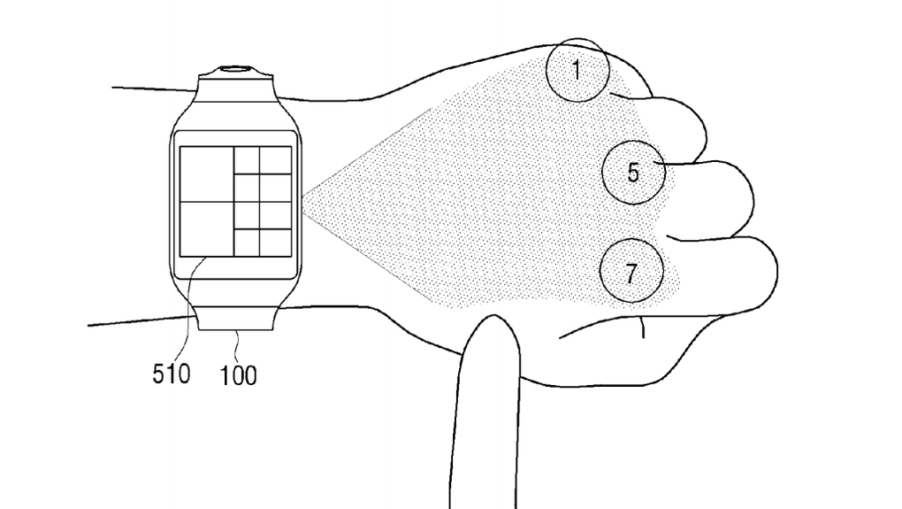 Samsung smartwatch concept uses your hand as a projection surface