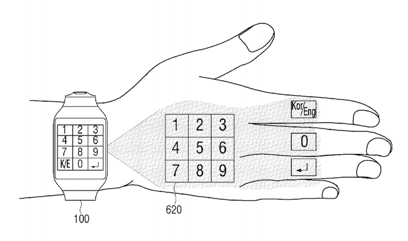 Samsung smartwatch concept uses your hand as a projection surface