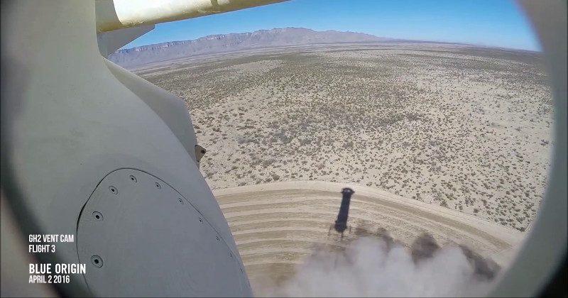 Blue Origin's rocket landing seen again from a camera - SlashGear