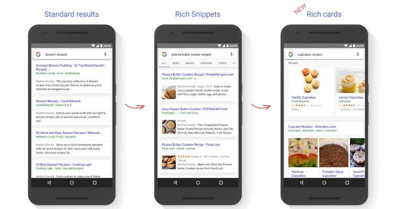 Google Search Rich Cards make results stand out even more