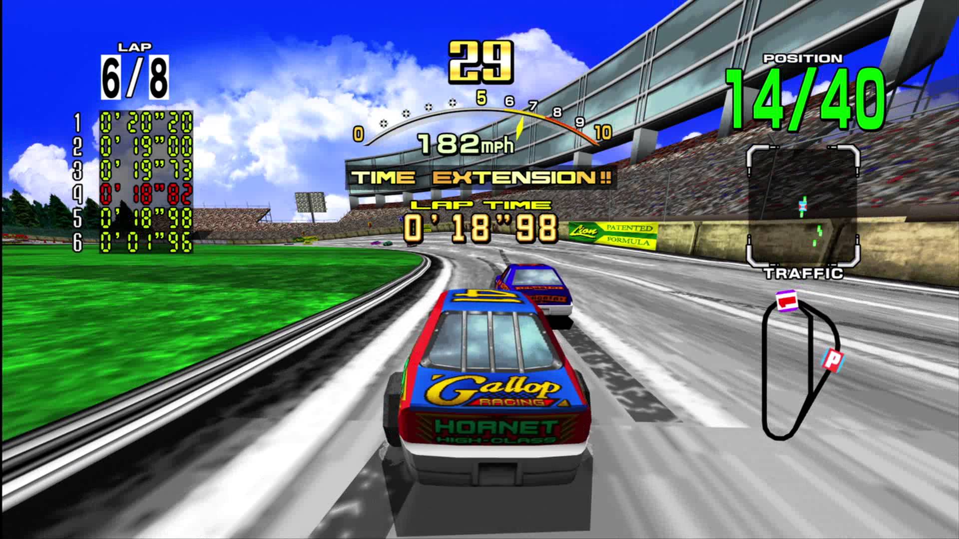 daytona usa game over arange