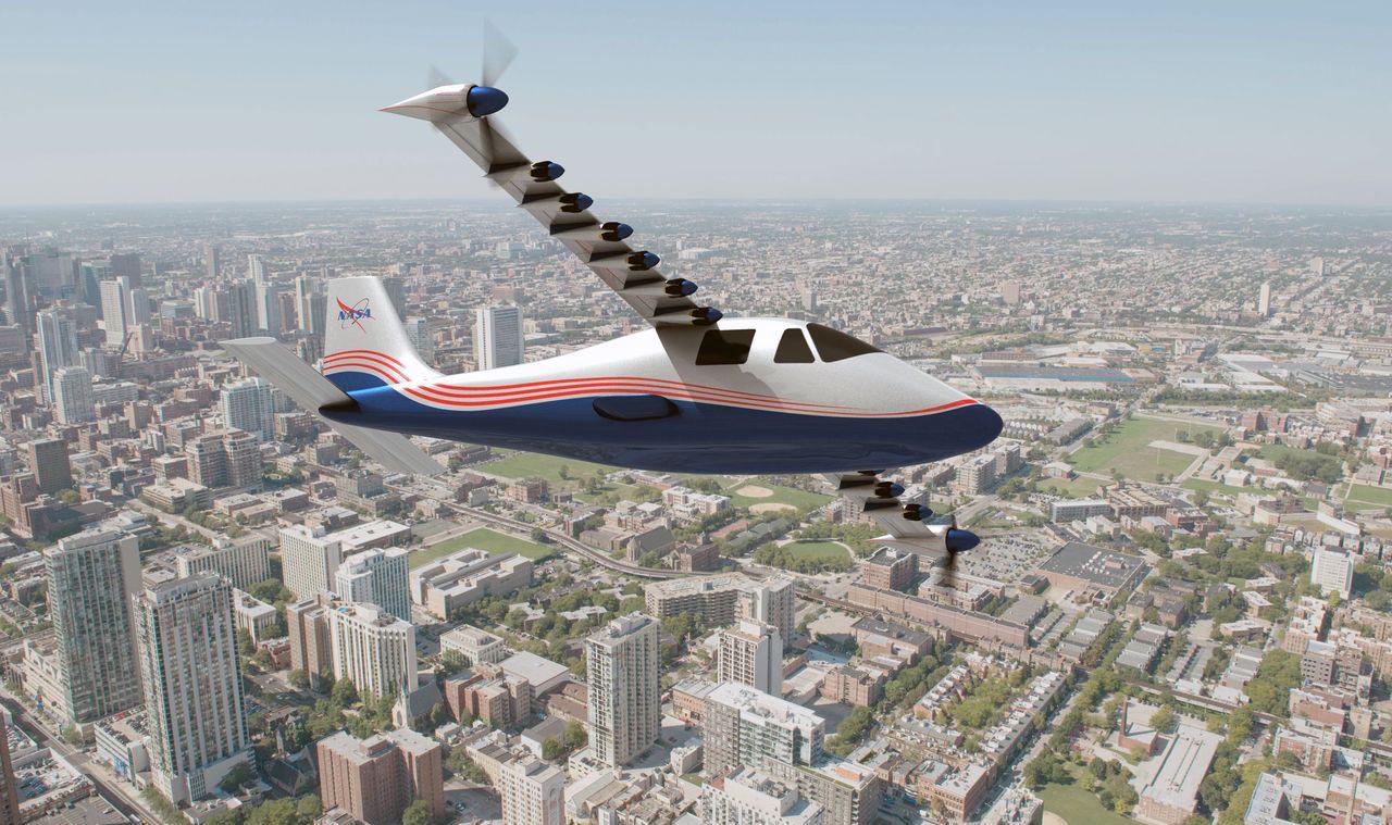 NASA reveals 14-motor electric X-plane prototype