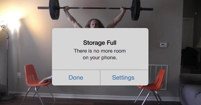 Google Photos video ad pokes fun at 16GB iPhone