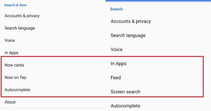 Google quietly removes “Google Now” references in Search app