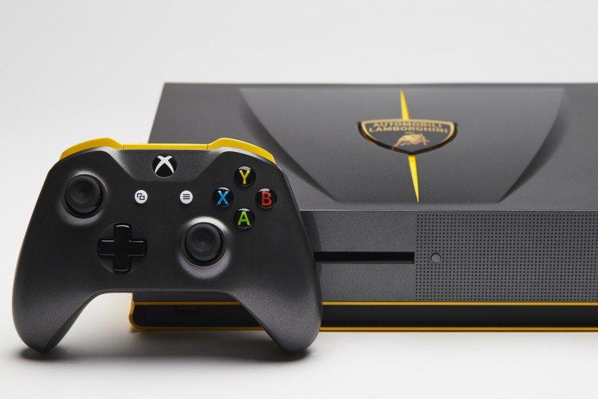 Custom Lamborghini Xbox One S Giveaway Begins With Forza Horizon 3 Launch Slashgear