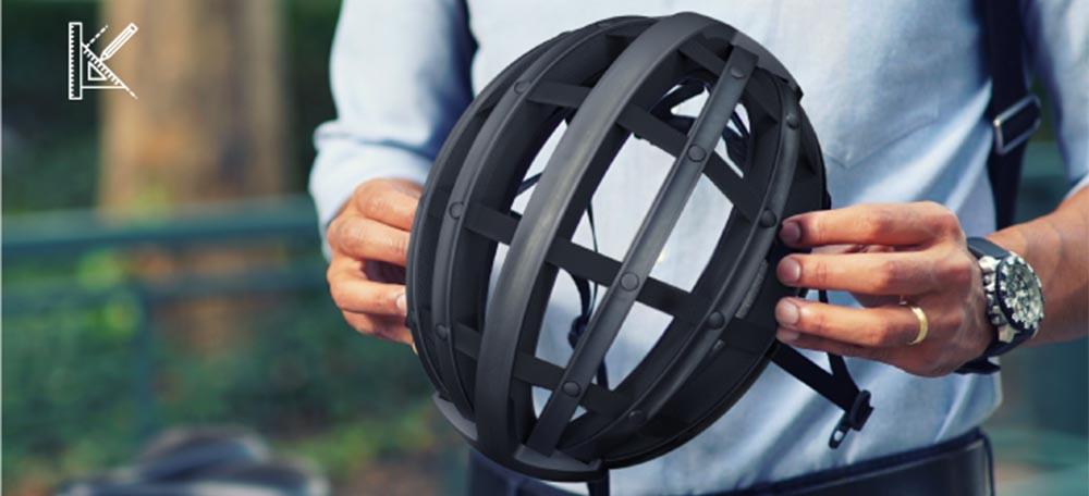 folding bike helmet kickstarter