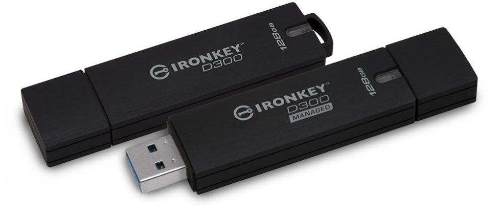 Kingston IronKey D300 and D300 Managed USB drives rock 256-bit AES encryption