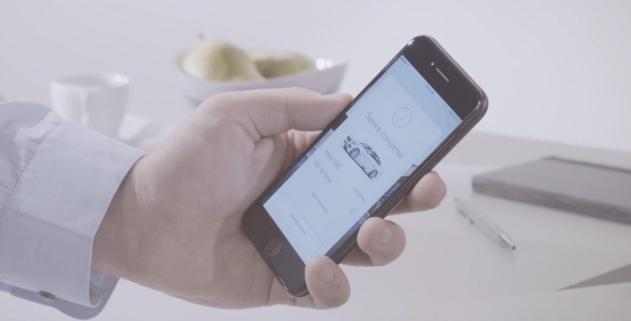 Volvo concierge services - service complete confirmation