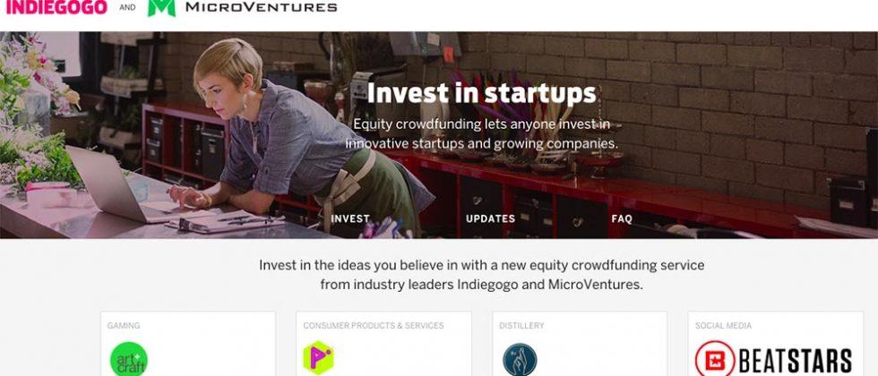 Indiegogo equity crowdfunding lets anyone invest in startups