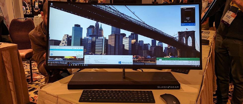 Hp S Envy 34 Curved All In One Slims Down For Ces 17 Slashgear