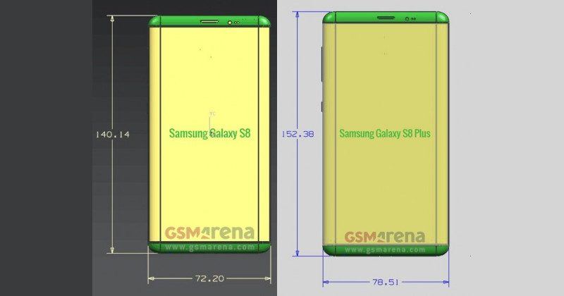 Galaxy S8, S8 Plus leaked dimensions some interesting screens