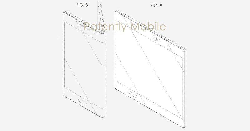 Samsung granted patent for fold-out smartphone design