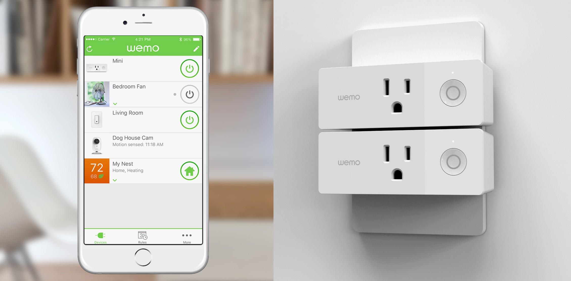 Wemo Mini Smart Plug and Dimmer Light 