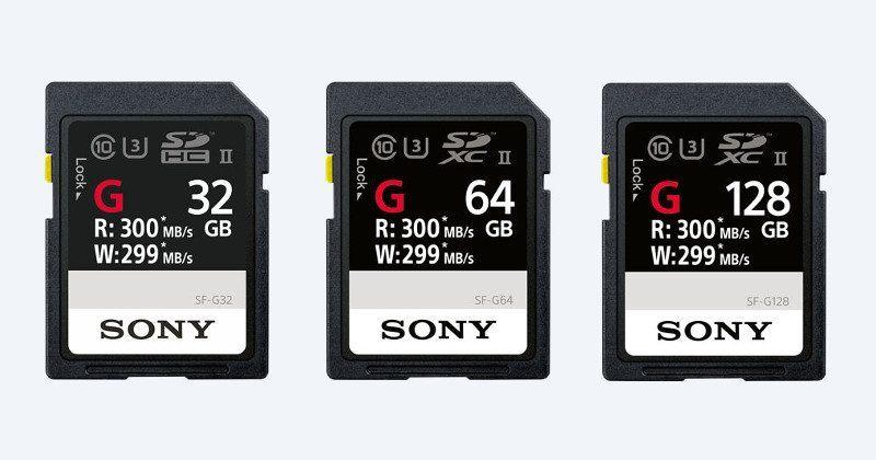 Sony’s new SF-G memory cards claimed to be world’s fastest