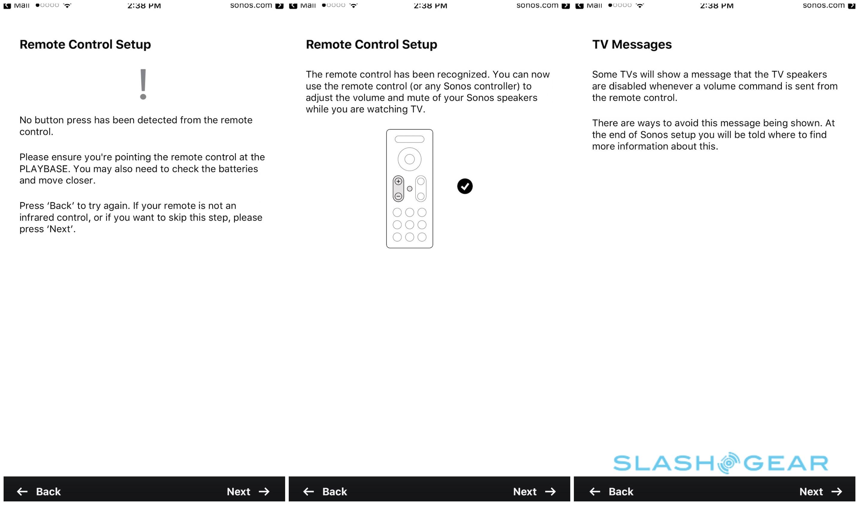sonos playbase remote