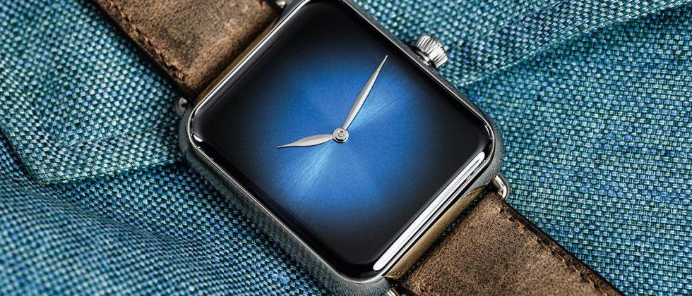 Swiss Watchmaker H Moser Creates 27k Apple Watch Lookalike Slashgear Swiss Watchmaker H Moser Creates 27k Apple Watch Lookalike Slashgear
