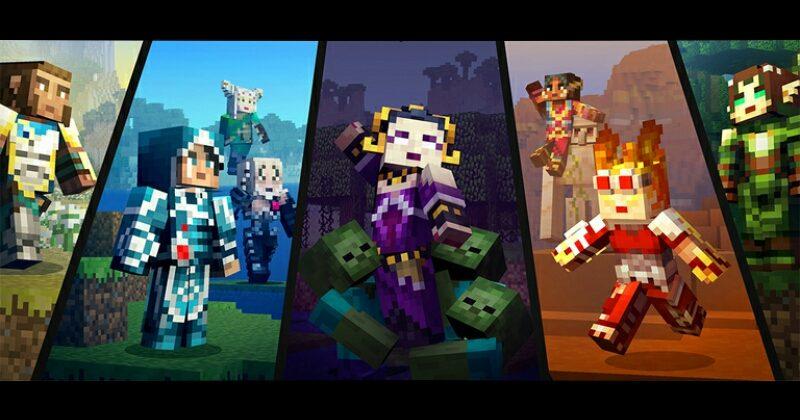 Minecraft Magic the Gathering skins mashes two worlds together