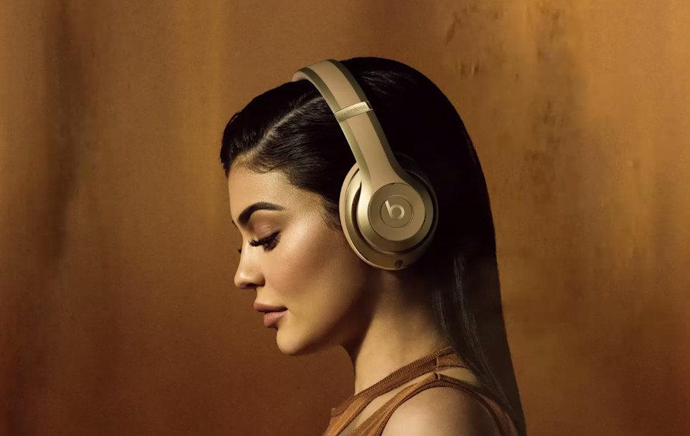 girl with beats headphones