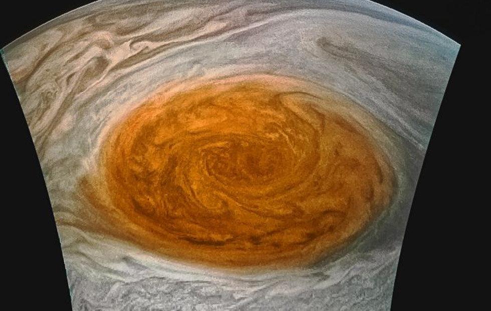 Behold Jupiter’s Great Red Spot courtesy of Juno spacecraft