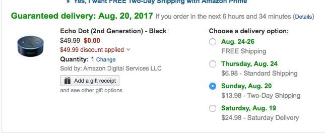 audible echo dot promo