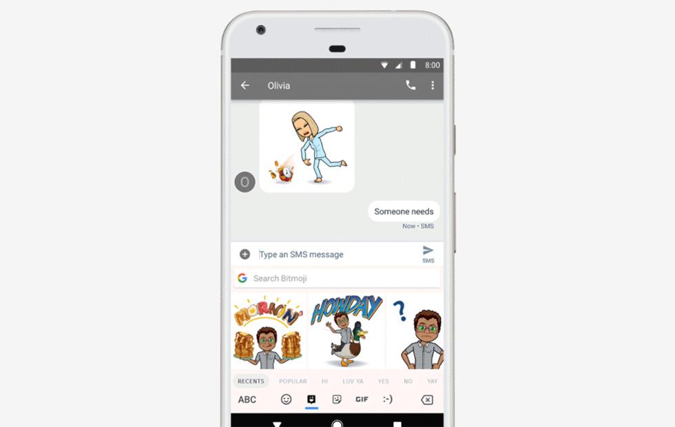 Gboard keyboard for Android gets Bitmoji and downloadable stickers