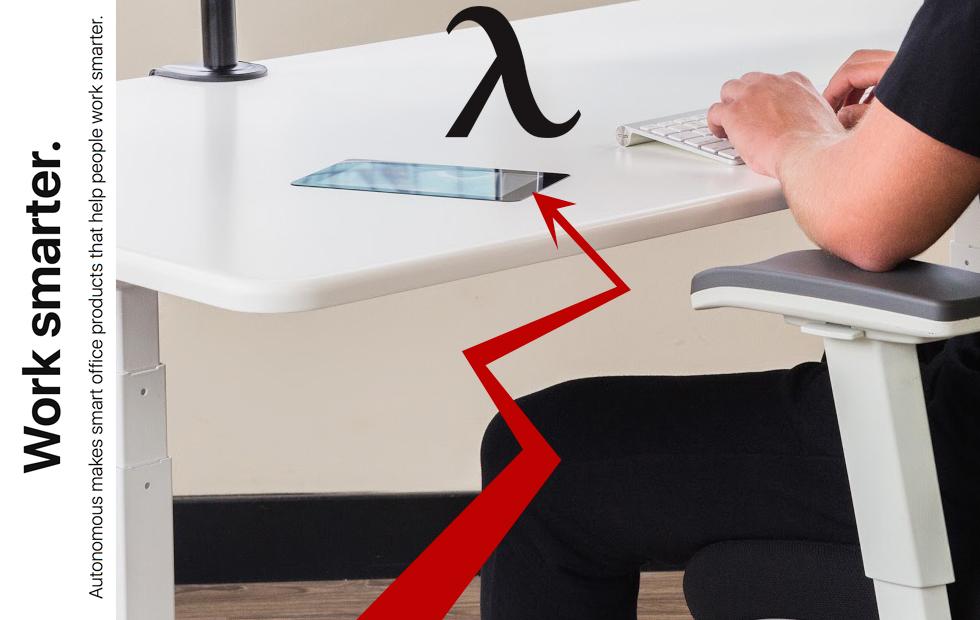 Autonomous Smart Desk 3 has a sideways touchscreen