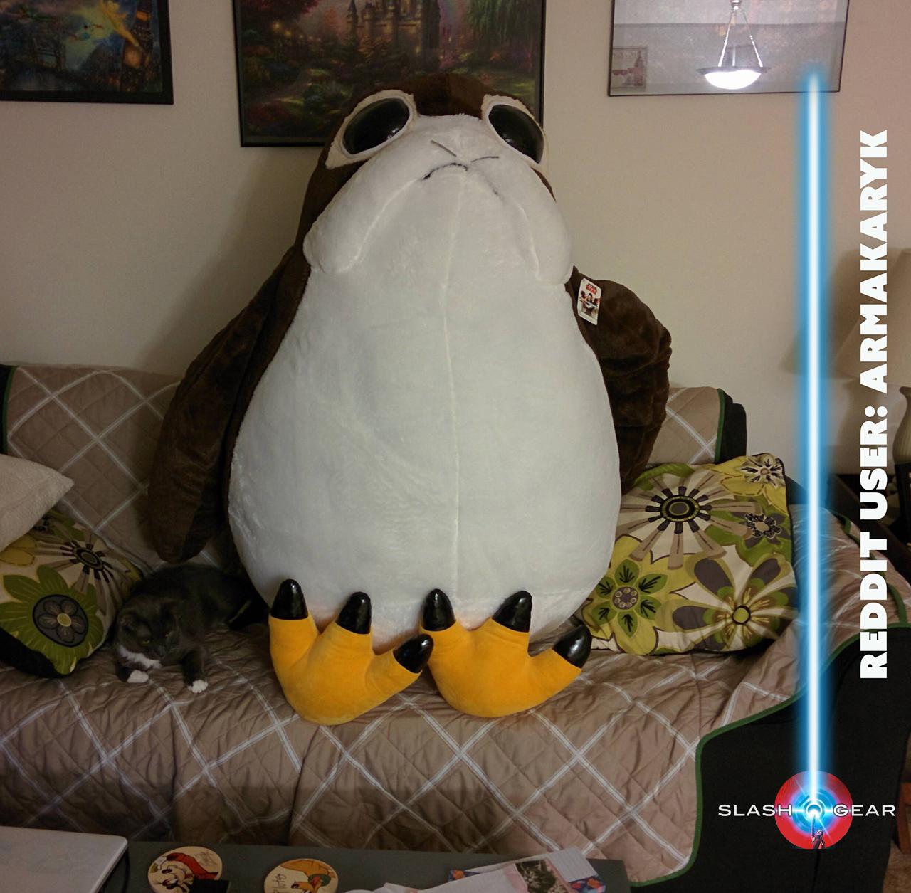 giant porg plush