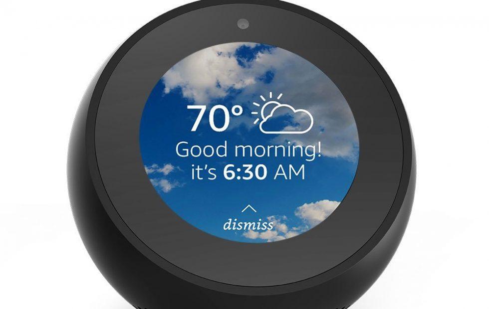 Amazon Echo Spot alarm clock is smart and semispherical SlashGear