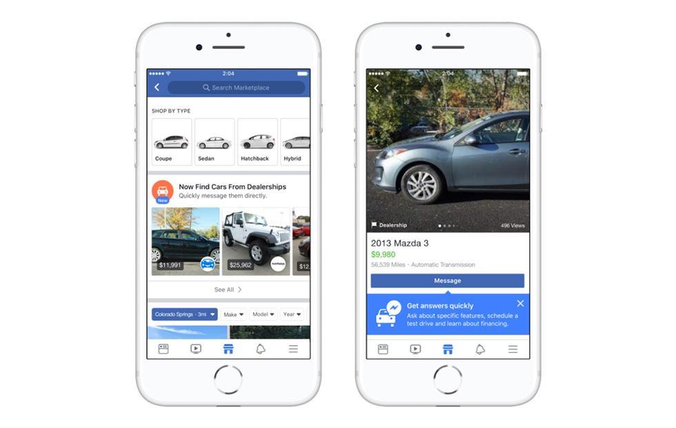 Facebook Marketplace car shopping features expand, plus new auto