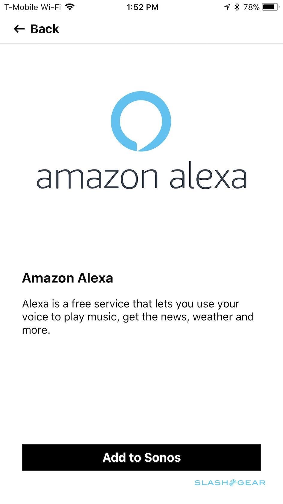 sonos one spotify alexa