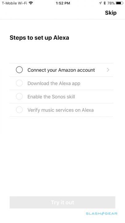 sonos one enable alexa