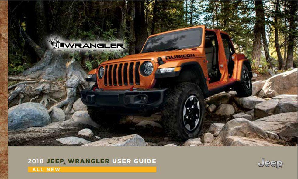 2018 Jeep Wrangler JL user guide and owner’s manual leaks