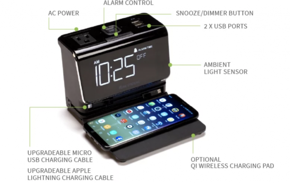 Kur Is An Iphone X Charging Physical Alarm Clock For Galaxy S8 Too Slashgear - Charging Alarm Clock Kur Is An Iphone X Charging Physical Alarm Clock For Galaxy S8 Too Slashgear - Charging Alarm Clock