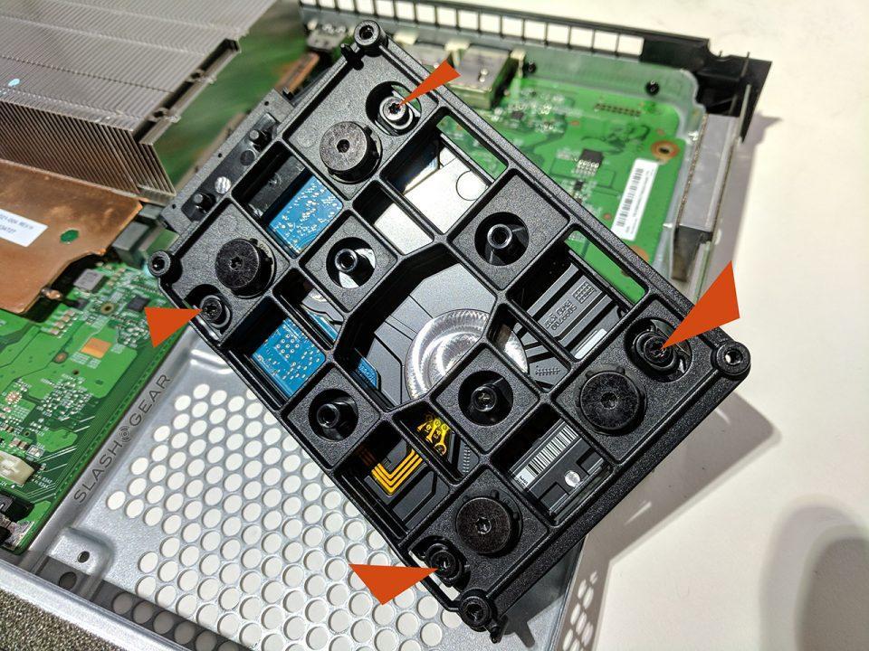 Xbox One X HDD replacement voids warranty (and so does this screw