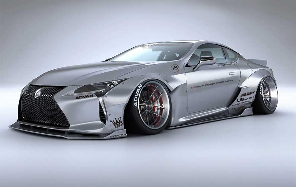 Liberty Walk drops two slick wide body kits for the 2018 Lexus LC 500