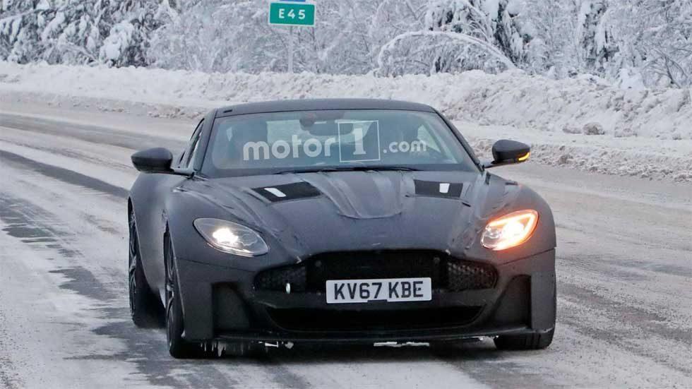 Aston Martin Vanquish spied winter testing