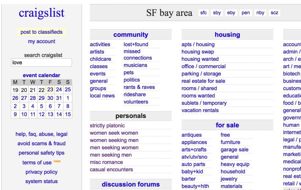 Craigslist closes personal ads over trafficking bill ...