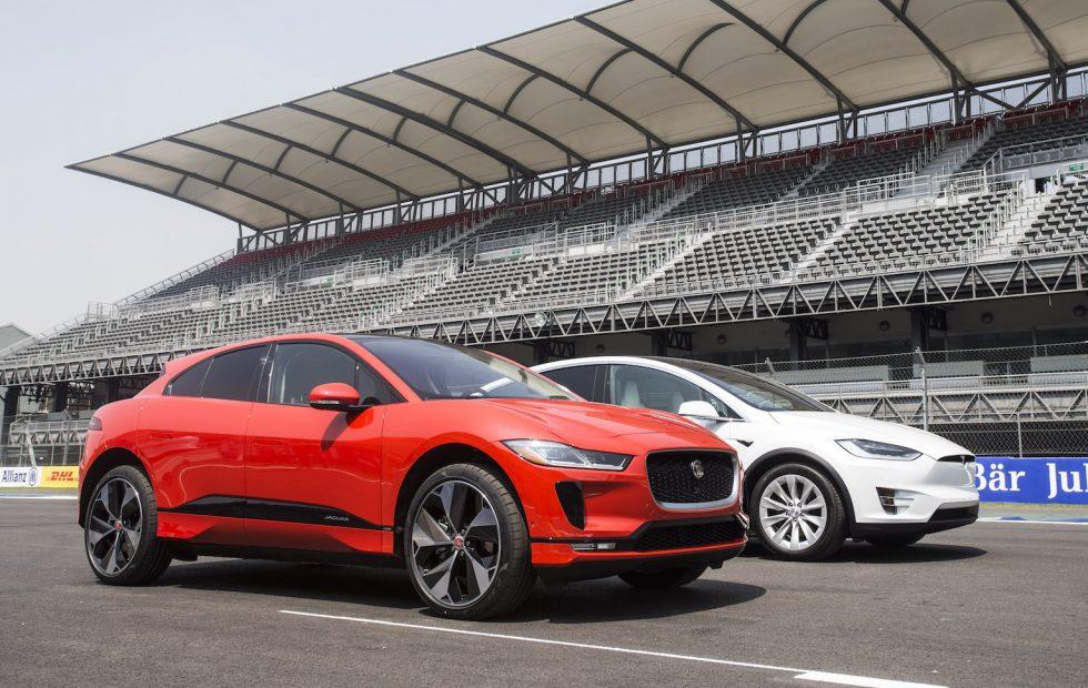 Watch Jaguars I Pace Beat Teslas Model X Head To Head