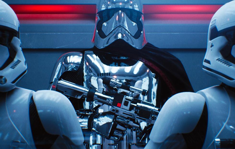New Star Wars: The Last Jedi scene shows Phasma with ray-traced lights