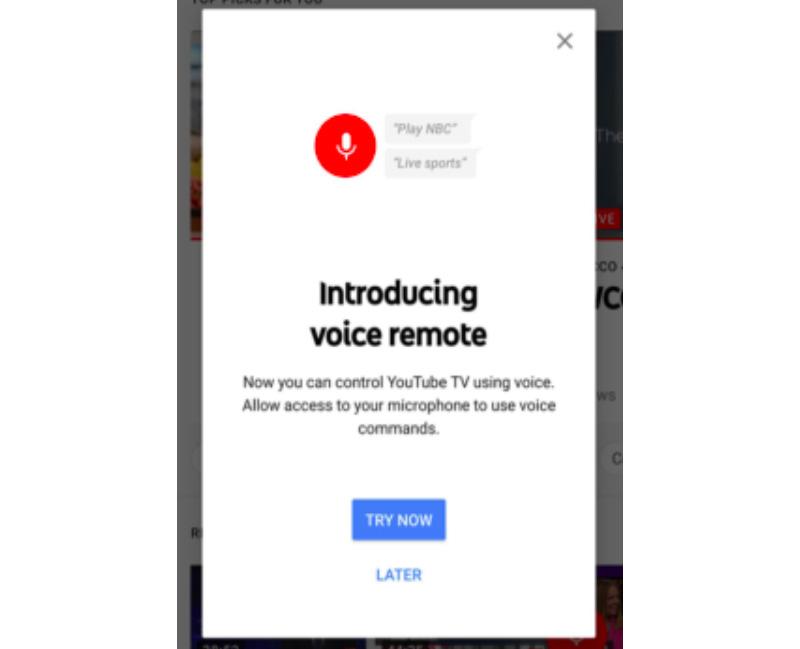 YouTube TV voice remote feature appears in app for some users SlashGear
