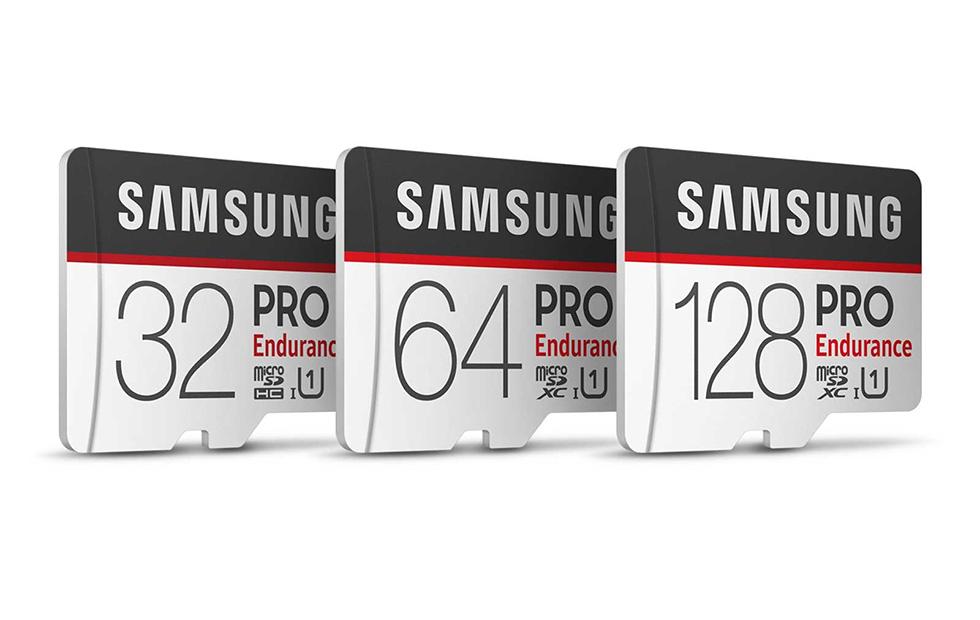 Samsung PRO Endurance microSD cards are made for video cameras