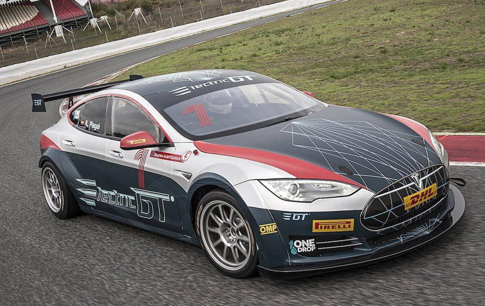 Electric GT EV series debuts its race-ready Tesla Model S