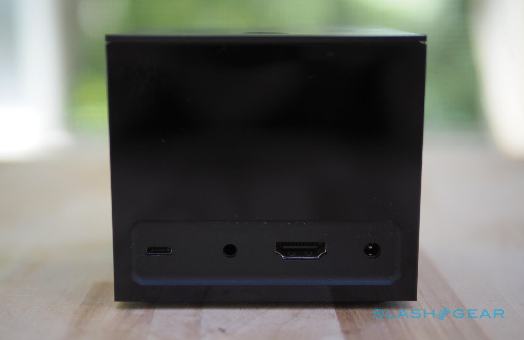 Fire Tv Cube Review Alexa Hide The Remote Slashgear Like That The Fire Tv Cube Packs 4k Hdr 10 60fps Support And Uses A Quad Core 1 5 Ghz Processor Though It Doubles Storage To 16 Gb