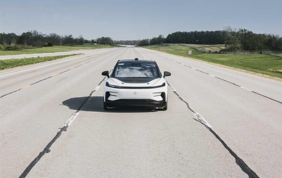 Faraday Future FF 91 Autobahn development testing underway