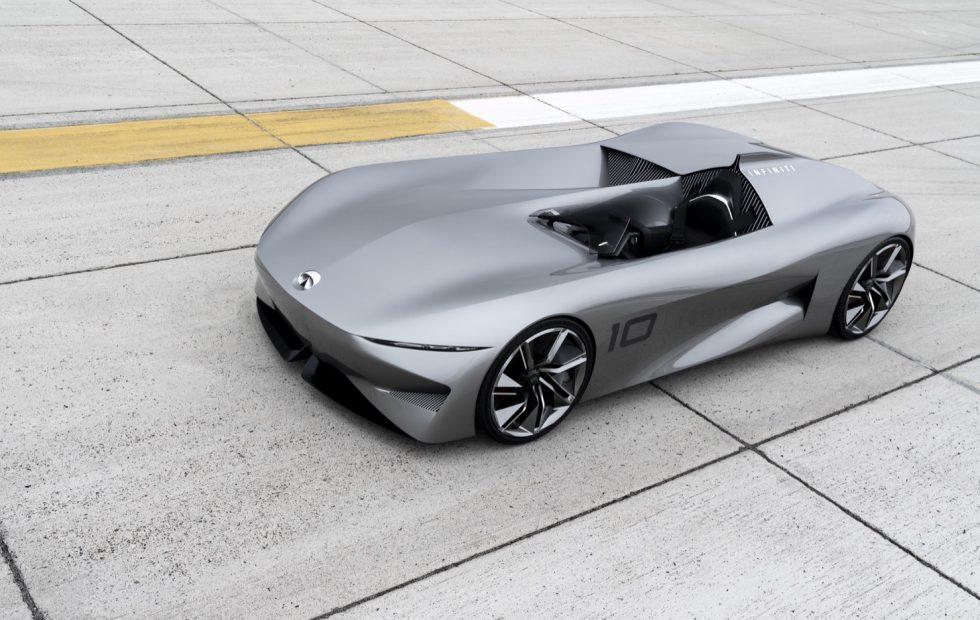 Infiniti Prototype 10 weaves retro speedster with electric soul