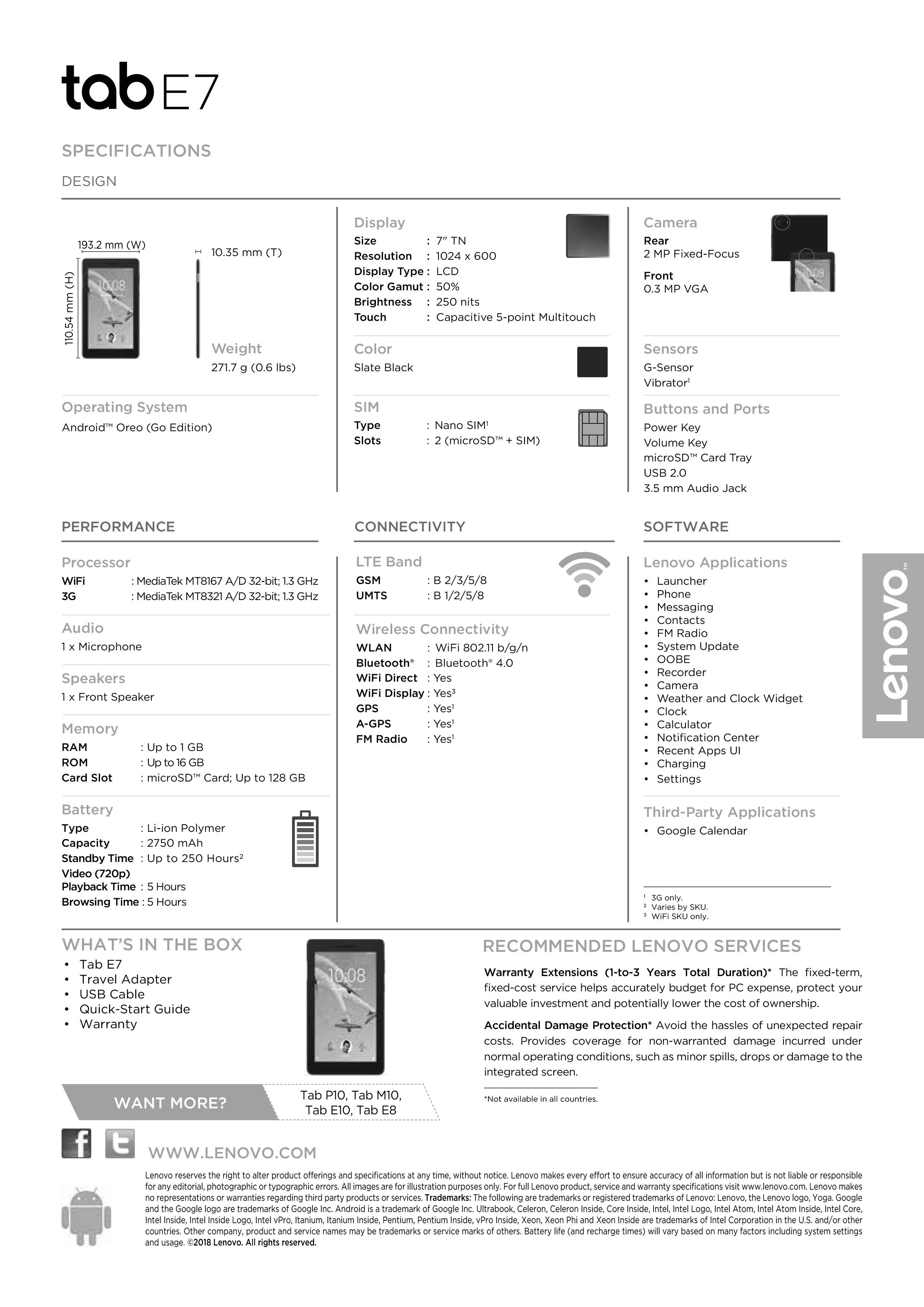 Lenovo Tab E7 E8 E10 M10 P10 Tablets Galore Slashgear