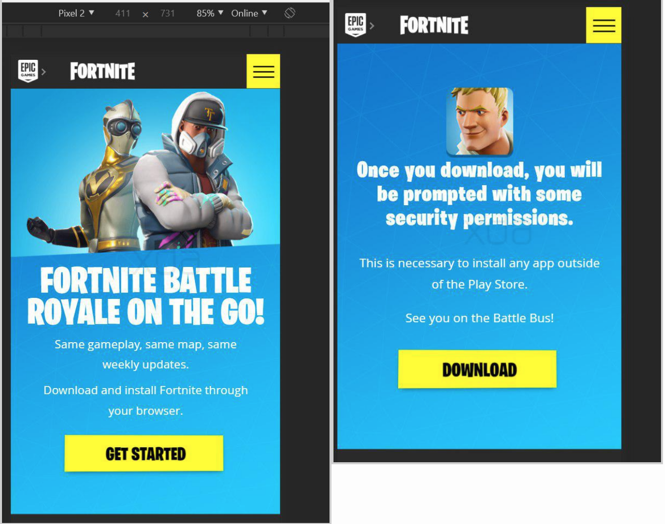 Fortnite Android Apk Launch Beware The Download Slashgear