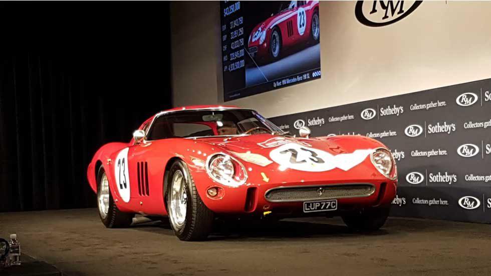 1962 Ferrari 250 GTO sets auction record at over $48 million